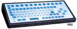 Fully sealed keyboards in metal case