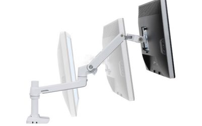 Ergotron Desk & Wall Mount LCD Arms Now Popular in WHITE