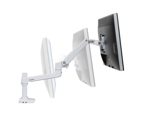 Ergotron Desk & Wall Mount LCD Arms Now Popular in WHITE