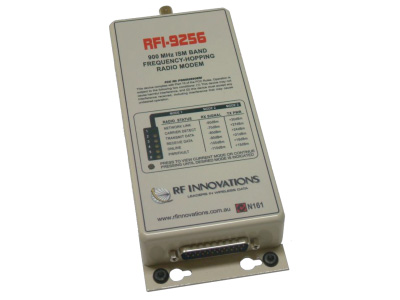 RFI-9256 data radio modem is a licence free frequency hopping unit