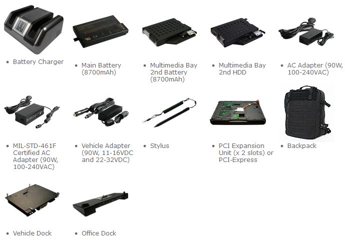 Getac X500 Accessories