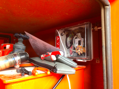 CYCON-1280-4G installed in industrial enclosure inside sewer pump housing