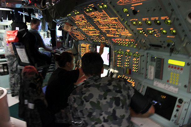 Inside the Collins submarine