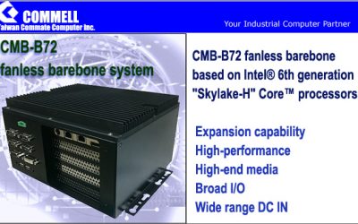 COMMELL Launches Remarkable CMB-B72 Fanless PC with Expansion