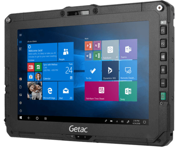 Getac T800 G2 Basic avec écran 8.1, interfaces USB, BlueTooth et WiFi