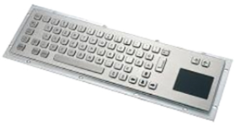 CKB001T - CyberVisuell Rear Mounting Stainless Steel Keyboard