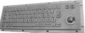 CKB003 - CyberVisuell Rear Mounting Stainless Steel Keyboard