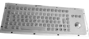 CKB005 - CyberVisuell Panel mounting Stainless Steel Keyboard
