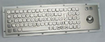 CKB015 - CyberVisuell Panel Mount Stainless Steel Keyboard