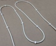 Snaking layout of water leak detection cable