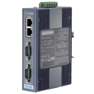 EKI-1522 - 2-port RS-232/422/485 Serial Device Server