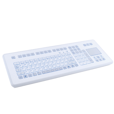 KS18241 (TKS-105c-TOUCH-KGEH-USB-US) Industrial Desktop Keyboard with Touchpad, USB