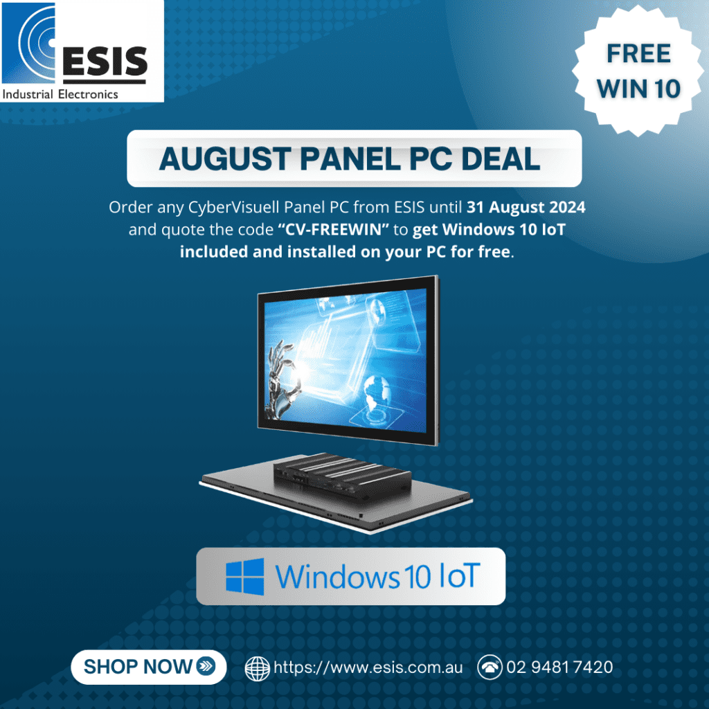 August Panel PC Deal - Free Windows 10 IoT with CyberVisuell Panel PC's