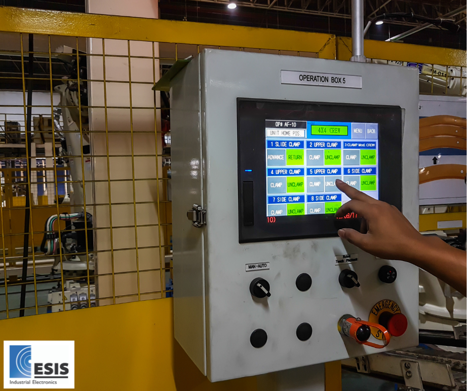 Touch screen HMI in factory