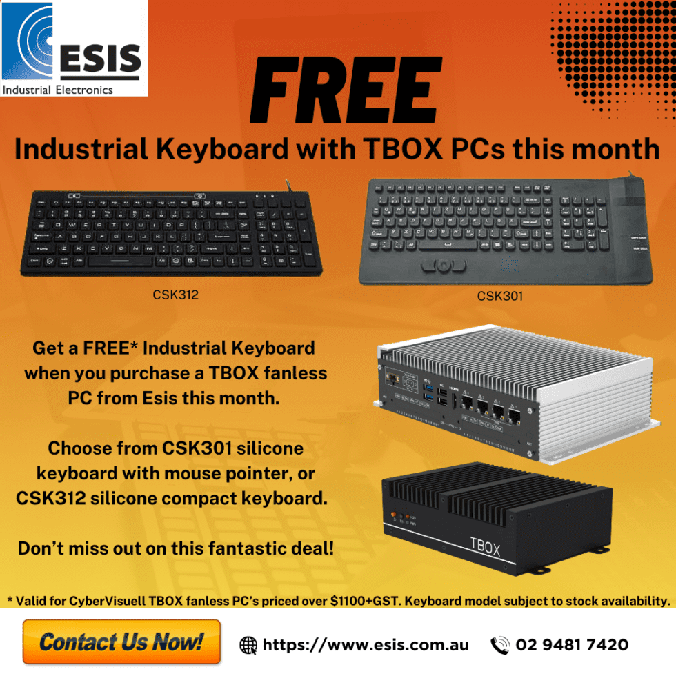 Get a Free Industrial Keyboard with TBOX Fanless PCs