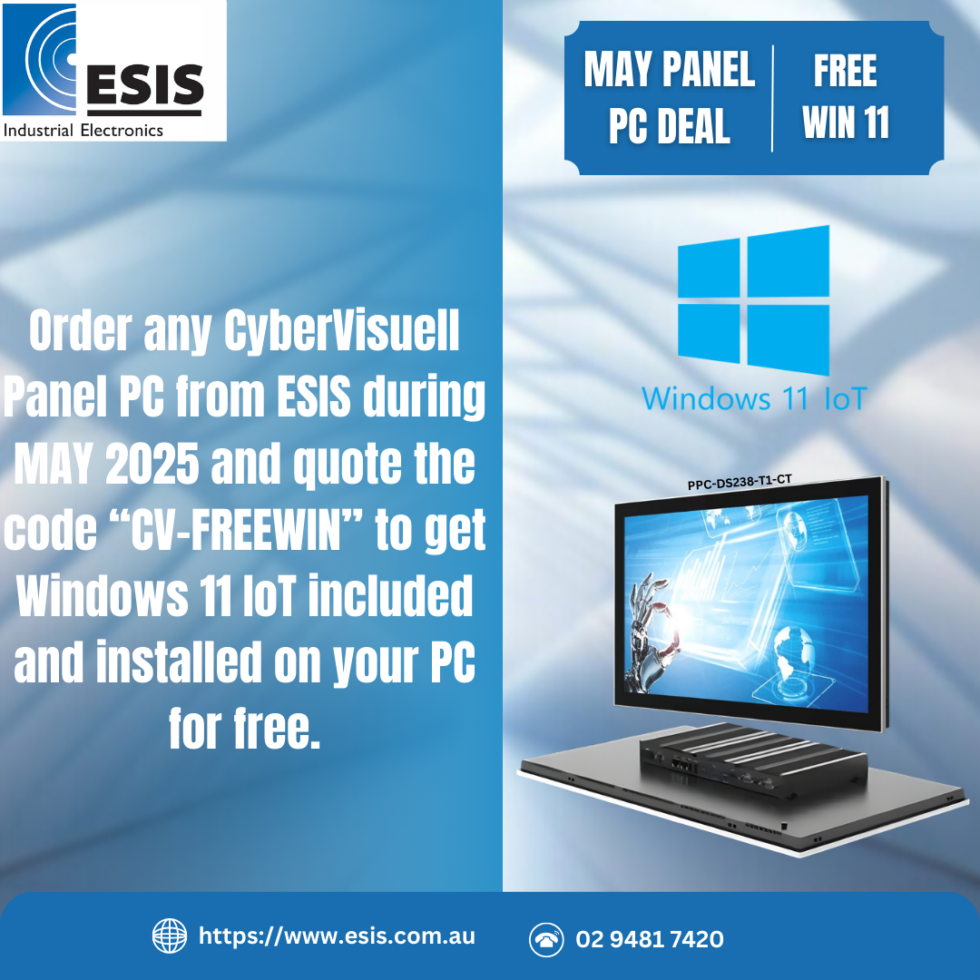 Act Now for FREE Windows 11 IoT with CyberVisuell Panel PCs