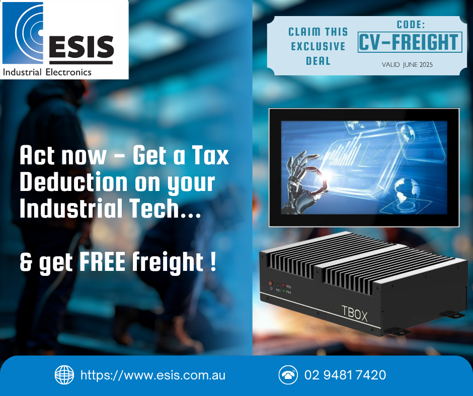 Get a tax deduction on your industrial tech, and free freight from ESIS