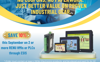 Save 10% When You Buy 2 RENU HMIs or PLCs this Month