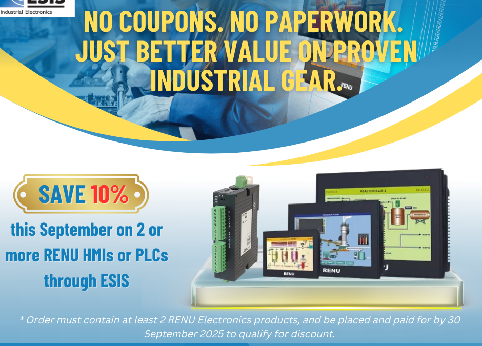 Save 10% When You Buy 2 RENU HMIs or PLCs this Month