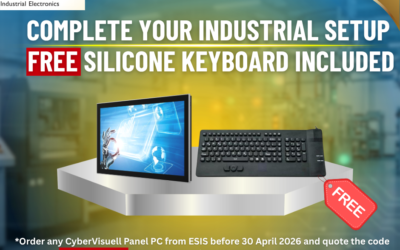 Free Industrial Keyboard with CyberVisuell Panel PCs This Month